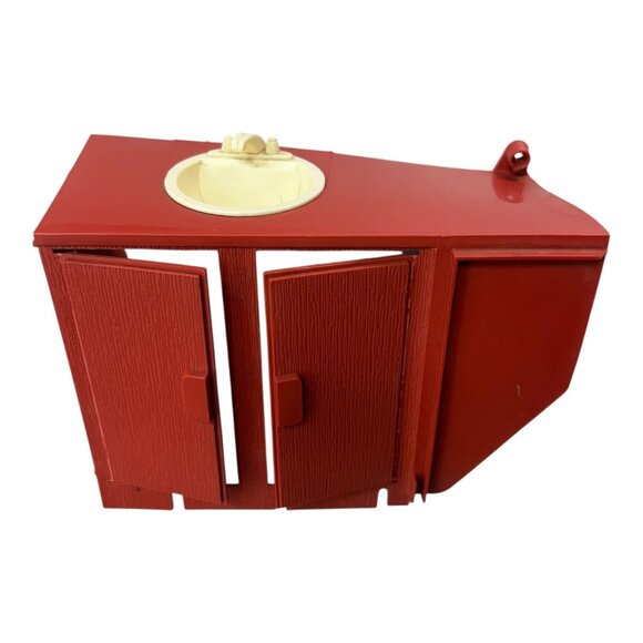 1976 Barbie Eleganza II Camper Van Motor Home Bathroom Sink Cabinet Part Vintage - Picture 1 of 7